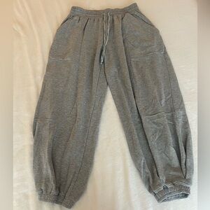 Anthropologie Daily Practice Barrel Gray Jogger Sweatpants size XS/S